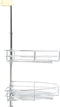 vidaXL - Draadmand - keuken - 2-laags - 180 - graden - 75x38x80 - cm - zilverkleurig