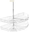 vidaXL - Draadmand - keuken - 2-laags - 180 - graden - 85x44x80 - cm - zilverkleurig