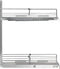 vidaXL - Draadmand - keuken - uittrekbaar - 2-laags - 47x15x54,5cm - zilverkleurig