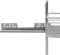 vidaXL - Draadmand - keuken - uittrekbaar - 2-laags - 47x15x54,5cm - zilverkleurig