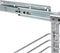 vidaXL - Draadmand - keuken - uittrekbaar - 3-laags - 47x25x56 - cm - zilverkleurig