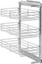 vidaXL - Draadmand - keuken - uittrekbaar - 3-laags - 47x25x56 - cm - zilverkleurig