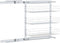 vidaXL - Draadmand - keuken - uittrekbaar - 3-laags - 47x25x56 - cm - zilverkleurig