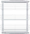 vidaXL - Draadmand - keuken - uittrekbaar - 3-laags - 47x25x56 - cm - zilverkleurig