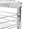 vidaXL - Draadmand - keuken - uittrekbaar - 3-laags - 47x25x56 - cm - zilverkleurig