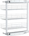 vidaXL - Draadmand - keuken - uittrekbaar - 3-laags - 47x25x56 - cm - zilverkleurig