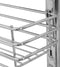 vidaXL - Draadmand - keuken - uittrekbaar - 3-laags - 47x35x56 - cm - zilverkleurig