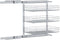 vidaXL - Draadmand - keuken - uittrekbaar - 3-laags - 47x35x56 - cm - zilverkleurig