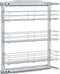 vidaXL - Draadmand - uittrekbaar - 3-laags - 47x15,5x55,5 - cm - zilverkleurig