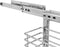 vidaXL - Draadmand - uittrekbaar - 3-laags - 47x15,5x55,5 - cm - zilverkleurig