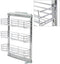 vidaXL - Draadmand - uittrekbaar - 3-laags - 47x15,5x55,5 - cm - zilverkleurig