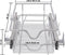 vidaXL - Draadmanden - uittrekbaar - 2 - st - 300 - mm - zilverkleurig