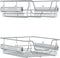 vidaXL - Draadmanden - uittrekbaar - 2 - st - 45 - cm - zilverkleurig