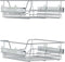 vidaXL - Draadmanden - uittrekbaar - 2 - st - 45 - cm - zilverkleurig