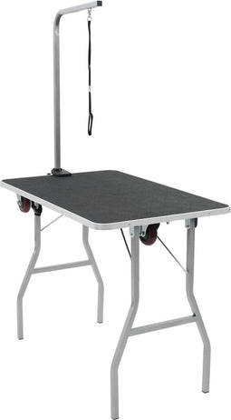 vidaXL - Draagbare - honden - kaptafel - met - wielen