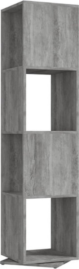 vidaXL - Draaikast - 34,5x34,5x75,5 - cm - spaanplaat - betongrijs
