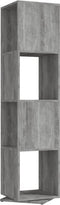 vidaXL - Draaikast - 34,5x34,5x75,5 - cm - spaanplaat - betongrijs