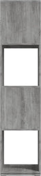 vidaXL - Draaikast - 34,5x34,5x75,5 - cm - spaanplaat - betongrijs