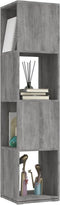 vidaXL - Draaikast - 34,5x34,5x75,5 - cm - spaanplaat - betongrijs