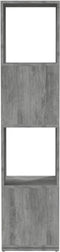 vidaXL - Draaikast - 34,5x34,5x75,5 - cm - spaanplaat - betongrijs