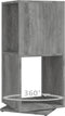 vidaXL - Draaikast - 34,5x34,5x75,5 - cm - spaanplaat - betongrijs