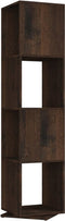 vidaXL - Draaikast - 34,5x34,5x75,5 - cm - spaanplaat - gerookt - eiken