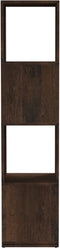 vidaXL - Draaikast - 34,5x34,5x75,5 - cm - spaanplaat - gerookt - eiken