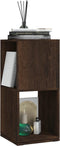 vidaXL - Draaikast - 34,5x34,5x75,5 - cm - spaanplaat - gerookt - eiken