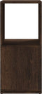 vidaXL - Draaikast - 34,5x34,5x75,5 - cm - spaanplaat - gerookt - eiken