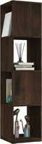 vidaXL - Draaikast - 34,5x34,5x75,5 - cm - spaanplaat - gerookt - eiken