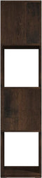 vidaXL - Draaikast - 34,5x34,5x75,5 - cm - spaanplaat - gerookt - eiken