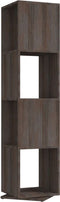 vidaXL - Draaikast - 34,5x34,5x75,5 - cm - spaanplaat - grijs - en - sonoma - eiken