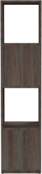 vidaXL - Draaikast - 34,5x34,5x75,5 - cm - spaanplaat - grijs - en - sonoma - eiken
