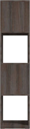 vidaXL - Draaikast - 34,5x34,5x75,5 - cm - spaanplaat - grijs - en - sonoma - eiken