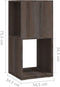 vidaXL - Draaikast - 34,5x34,5x75,5 - cm - spaanplaat - grijs - en - sonoma - eiken