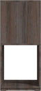 vidaXL - Draaikast - 34,5x34,5x75,5 - cm - spaanplaat - grijs - en - sonoma - eiken
