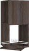 vidaXL - Draaikast - 34,5x34,5x75,5 - cm - spaanplaat - grijs - en - sonoma - eiken