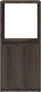 vidaXL - Draaikast - 34,5x34,5x75,5 - cm - spaanplaat - grijs - en - sonoma - eiken