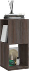 vidaXL - Draaikast - 34,5x34,5x75,5 - cm - spaanplaat - grijs - en - sonoma - eiken