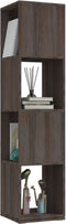 vidaXL - Draaikast - 34,5x34,5x75,5 - cm - spaanplaat - grijs - en - sonoma - eiken