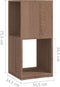 vidaXL - Draaikast - 34,5x34,5x75,5 - cm - spaanplaat - sonoma - eiken