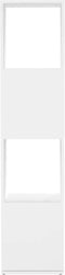 vidaXL - Draaikast - 34,5x34,5x75,5 - cm - spaanplaat - wit