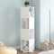 vidaXL - Draaikast - 34,5x34,5x75,5 - cm - spaanplaat - wit