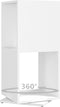 vidaXL - Draaikast - 34,5x34,5x75,5 - cm - spaanplaat - wit