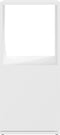 vidaXL - Draaikast - 34,5x34,5x75,5 - cm - spaanplaat - wit