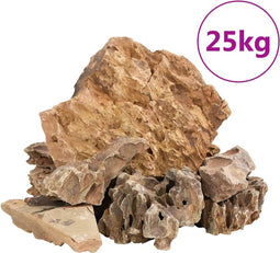 vidaXL - Drakenstenen - 25 - kg - 5-30 - cm - bruin