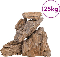 vidaXL - Drakenstenen - gemengde - kleur - 25 - kg - 10-30 - cm