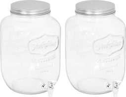vidaXL - Drankdispensers - 2 - st - 8050 - ml - glas