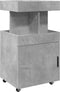 vidaXL - Drankkar - 50x41x89 - cm - bewerkt - hout - betongrijs