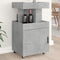 vidaXL - Drankkar - 50x41x89 - cm - bewerkt - hout - betongrijs